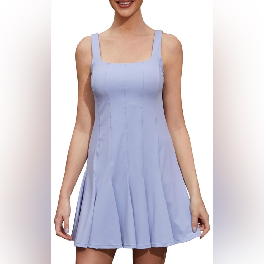 NWT Tennis Dress with Built-in Bra & Shorts Size Large - Picture 2 of 10